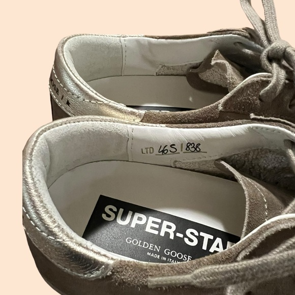 Golden Goose Superstar Suede Low Top Sneakers - Picture 6 of 7